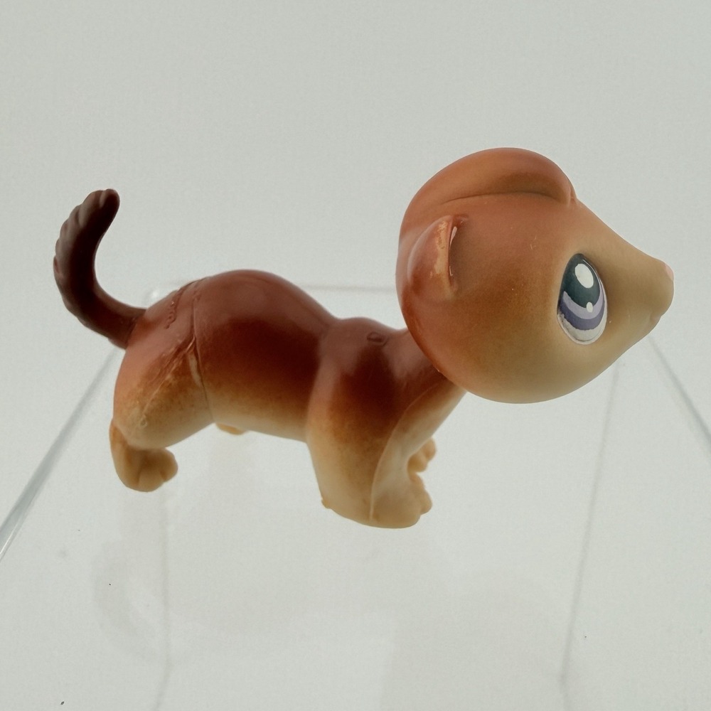 Littlest Pet Shop LPS #260 Brown Ferret Purple Eyes Hasbro 2004 Vintage - Picture 4 of 5